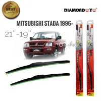 ใบปัดน้ำฝน ซิลิโคน ตรงรุ่น Mitsubishi Strada 1996 ไซส์ 21-19 ยี่ห้อ Diamond กล่องแดง จำนวน1คู่* **ส่งเร้วทันใจ**