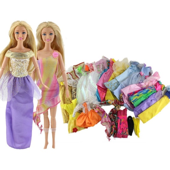 Barbie doll 30 cm princess dress suit girl play toy accessories - ảnh sản phẩm 1