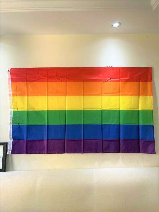 Free Shipping Lgbt Flag Colorful Rainbow Gay Pride Peace Flags 3x5ft