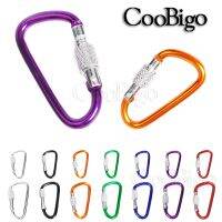 ❃♂✗ Aluminum Carabiner Snap Hook Clip D Ring Spring Climbing Button Keychain Backpack Water Bottle Buckle Accessory Multicolor 10pcs