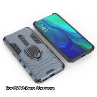 สำหรับOPPO Reno 10xซูมฮาร์ดซิลิคอนเกราะแม่เหล็กโลหะแหวนTPU + PCกันกระแทกกลับเคสสำหรับOPPO OPPO Reno 10xเคสโทรศัพท์