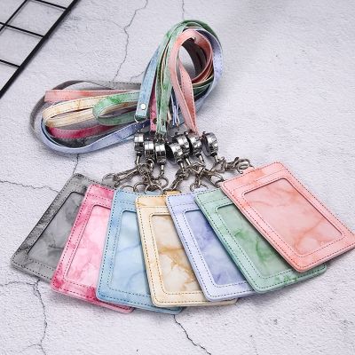 【CW】 Hot Sales Fashion Buckle Bus ID Name Card Badge Holder With Lanyard Doctor Student Accessories