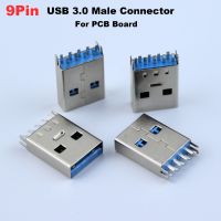 2/5/10ชิ้น9pin Usb3.0 Pcb Flex Papan Ujian แจ็คสายชาร์จข้อมูล Papan Ujian Dip Usb 90องศา3.0หัวต่อตัวผู้9 P 9 Pin