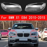 ฝาครอบไฟหน้ารถแบบใสสำหรับ BMW X1 E84 2010-2015 1คู่เลนส์โป๊ะแก้วครอบไฟสำหรับอุปกรณ์เสริมรถยนต์