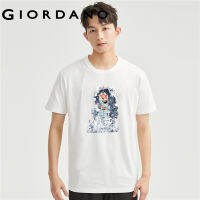 GIORDANO Men Mai Qing Xuan Series T-Shirts Summer Short Sleeve Art Print Tee Crewneck Fashion Relaxed Casual Tshirts 91093028