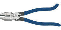 Klein Tools D213-9ST Ironworker Pliers are High Leverage, Twist and Cut Soft Annealed Rebar Tie Wire, 8-Inch High Leverage/Plasitc Dipped Handle