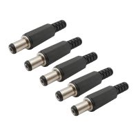 ♠ஐ∏ 1/2/5/10Pcs DC Power Plugs Connectors 5.5x2.51MM Male Adapter 9mm Length Electric Connector Male Mount Plug Wire Charge Adapter