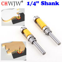 2pcs Flush Trim Router Bit แบริ่งด้านล่างด้านบน 1/4 Shank Woodworking เครื่องมือ บิตเราเตอร์งานไม้