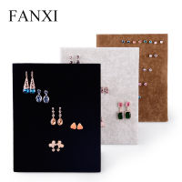 FANXI Fanci ต่างหูต่างหูบอร์ดแสดงคุณภาพวัสดุผ้าสักหลาด RB033 ชั้นวางเครื่องประดับต่างหู