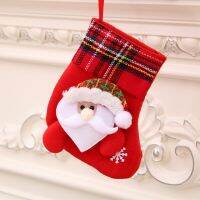 2pc/Lot Red Small Christmas Stocking Tree Pendant Decorations Snowman Deer Brand Designer Santa Claus Socks Socks Tights