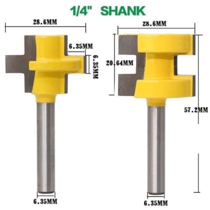 ดอกทริมเมอร์เข้าลิ้นไม้-20-mm-คมคาร์ไบด์-ขนาดแกน-1-4-ตัวผู้-1-ดอก-ตัวเมีย-1-ดอก