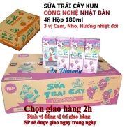 HCM THÙNG 48 Hộp 180ml Sữa trái cây KUN Công nghệ Nhật bản - SHOP ANPHUONG