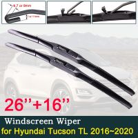 ใบมีดไม้เช็ดรถสำหรับ Hyundai Tucson TL 2016 ~ 2020 2017 2018 2019ชนิดตะขออุปกรณ์เสริมรถยนต์ที่ปัดน้ำฝนกระจกหน้า J