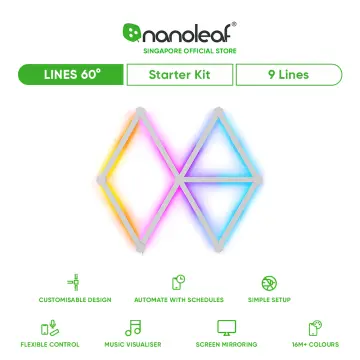 Nanoleaf Lines 90 Degrees Smarter Kit (4 LED Light Lines)