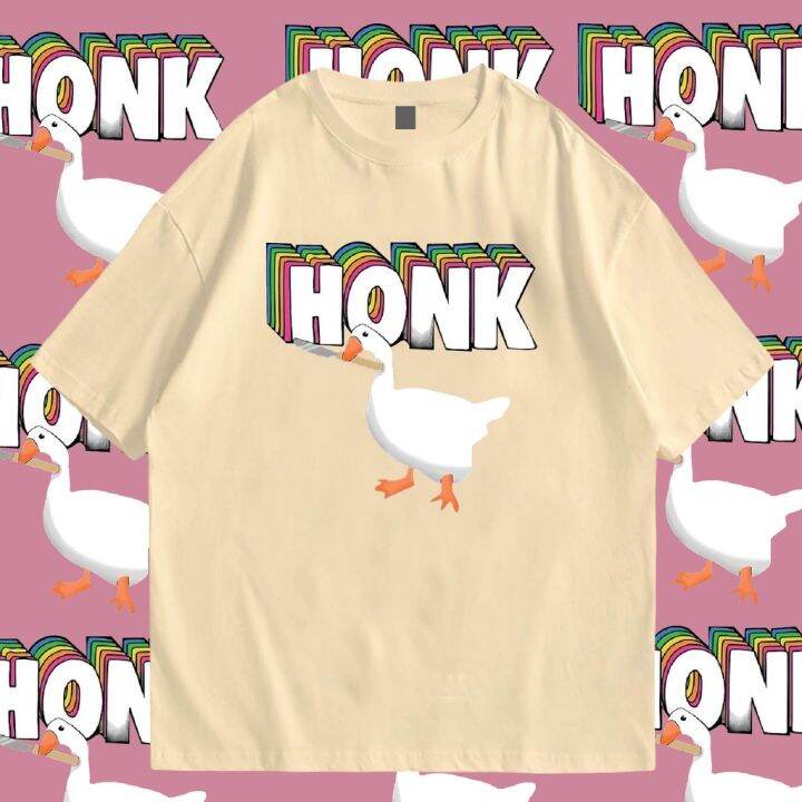 พร้อมส่ง-เสื้อ-duck-honk-cotton-100-มีทั้งทรง-ปกติ-และ-oversize-zx09