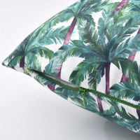 Waterproof Outdoor Cushion Cover Two-sided Print Throw Pillow Cover Tropical Decorative Pillowcase for Garden Patio Home Decor