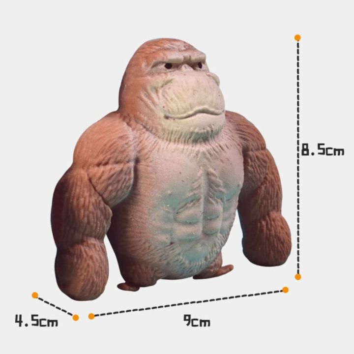 liand-orangutan-ลิงของเล่นบีบตัวยืดแบบนุ่มตุ๊กตากอริลลาปล่องบีบยางนุ่มกอริลลาของเล่นผู้ใหญ่