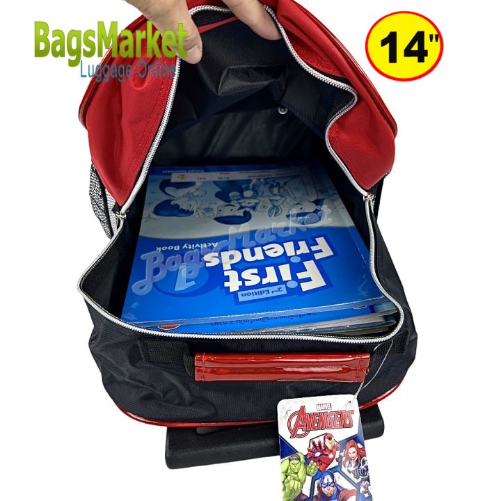 สินค้าลิขสิทธิ์แท้-กระเป๋านักเรียน-14-นิ้ว-กระเป๋าเด็ก-เป้ล้อลาก-กระเป๋าสะพาย-ขนาดกลาง-สินค้ามีพร้อมส่ง