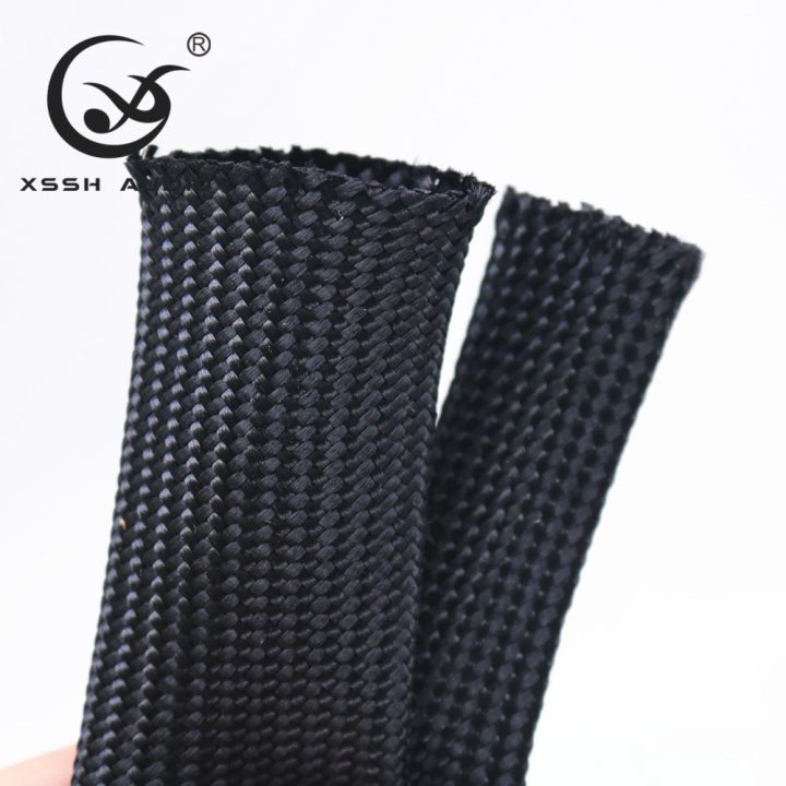 10m-yivo-oem-5mm-8mm-15mm-20mm-25m-black-cotton-speaker-special-shock-absorber-braided-sleeve-cable-cleeves-for-power-audio-wire
