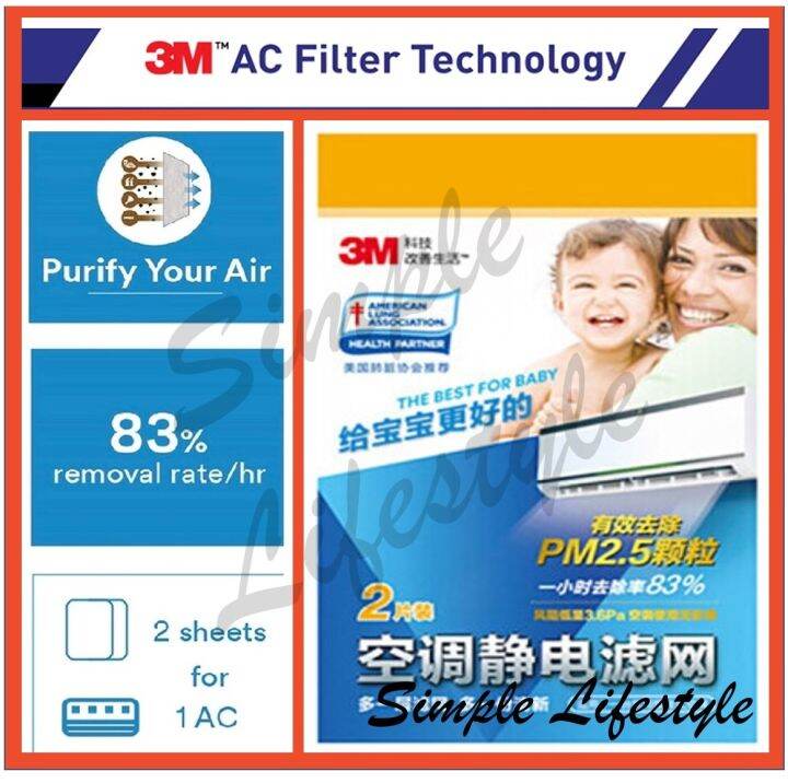 3M Filtrete Aircon Filter / Aircon filter / PM2.5 / Electrostatic