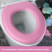 Bernicl Soft EVA Waterpoof Toilet Cover mat with handle Cushion Bathroom Decor Accessories Reusable Seat Mat