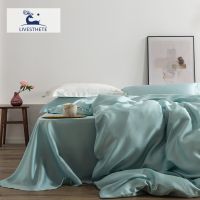 Liv-Esthete Romantic 100% Silk Bedding Set Mulberry Beauty Silk Bed Set Beauty Quilt Cover Pillowcase Double Queen King Sheet
