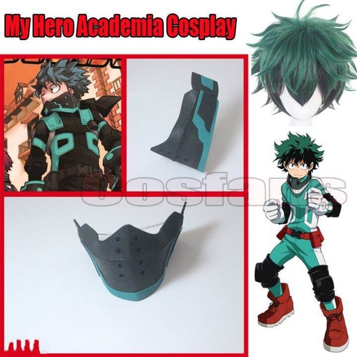 My Hero Academia Midoriya Izuku Wigs Eva Mask Anime My Boku No Hero Academia Deku Fighting Masks