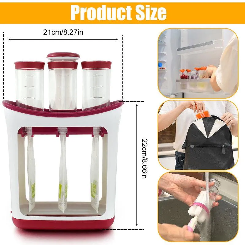 Squeeze hot sale pouch maker