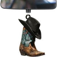 Hat Cowboy Boots Flat Key Pendant Pendant Chain