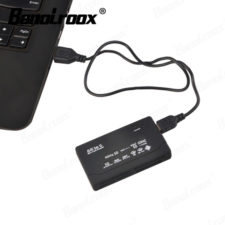 cw-banolroox-all-in-one-card-reader-black-usb-2-0-sd-card-reader-adapter-for-tf-cf-sd-m2-mmc-ms-xd-multifunction-card-reader