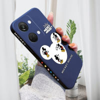 เคสโทรศัพท์สำหรับ OnePlus Nord 3 5G เคสป้องกันกล้องคลุมทั้งหมดปลอกซิลิโคนของเหลวรูปการ์ตูนเคสโทรศัพท์มิกกี้เมาส์ขอบสี่เหลี่ยม