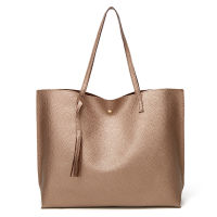 Tote Bag PU Lady Bag Handbag Women Bag Shoulder Bag High Capacity Fashion Tassel Female Bag European and Beautiful Style