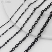 Stainless Steel Black Necklace 1.6mm / 2.4mm / 3mm / 4mm / 5mm Fashion Men And Women Jewelry