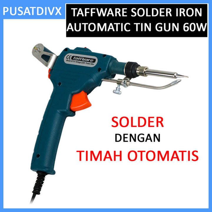 TAFFWARE SOLDER IRON AUTOMATIC TIN GUN 60W OTOMATIS TIMAH SOLDERING