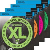 DAddario ที่5-สายกีต้าร์เบสสายนิกเกิลสตริง,EXL160-5 EXL165-5 EXL220-5 EXL170-5