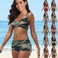 【HOT】❧ Camo Color Print Ladies Trend Set Breast Revealing Vacation S-5XL