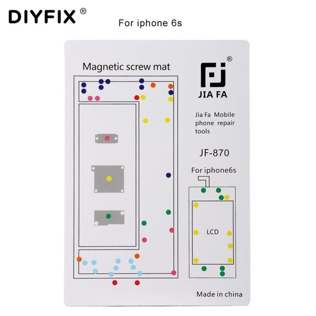 ☸2023 New☸】 changyingxi Diyfix 1pc Magnetic Screw Mat For Iphone 4 4s 5 5s  6s 6s Plus Guide Screw Pad Keeper Chart Mat Mobile Phone Repair Tools