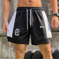 American Sports Shorts Mens Fitness Training Wait Lifting All-Matching Loose Casual Stretch Quick-Drying Running Pants Summer aEY9TH