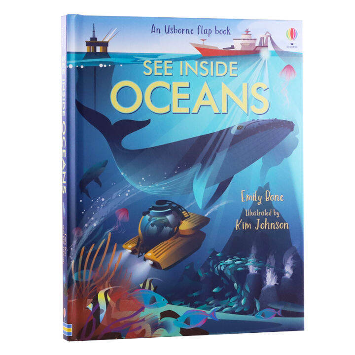 Usborne see inside oceans English original book marine life ...