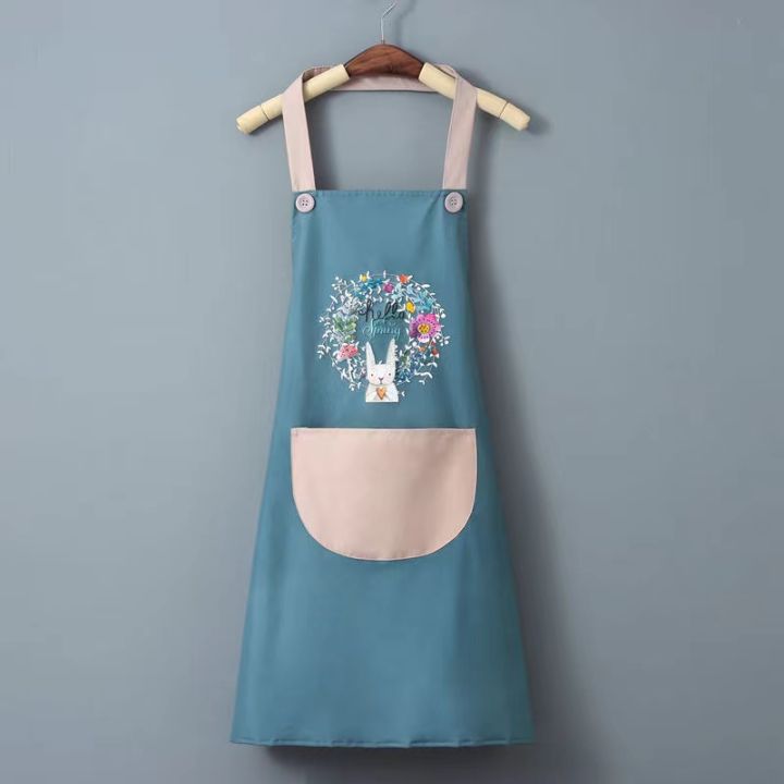 ผ้ากันเปื้อนกันน้ำผ้ากันเปื้อนทําอาหาร-cooking-apron-สไตล์เกาหลี-ผ้ากันเปื้อน-ลายน่ารักๆ-มาใหม่-สวยมากๆ-wq02