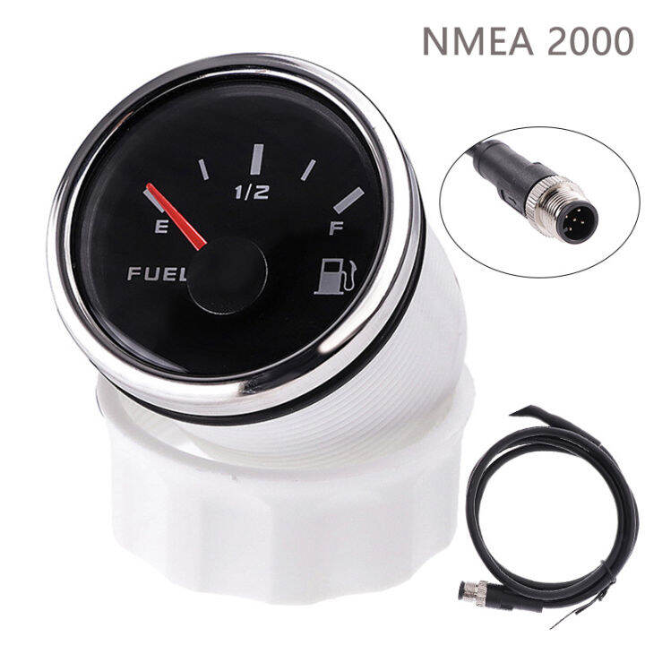 nmea2000เครื่องวัดระดับถังน้ำมันเกจวัดระดับน้ำมันเชื้อเพลิง2000-52มม-มาตรวัดน้ำมัน-e-1-2-f-สำหรับเรือทะเลรถจักรยานยนต์รถยนต์รถบรรทุก-rv-ค่าย