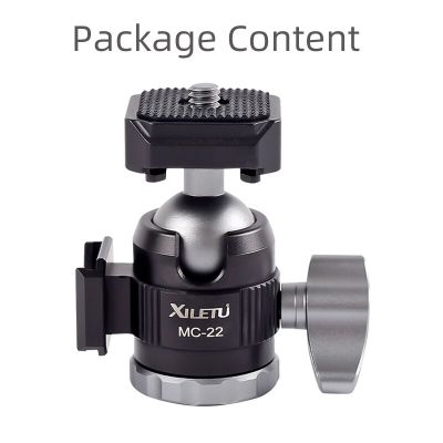 MC22 Mini Tripod Ball Head 360 Degree Swivel Ballhead Video Stand Panoramic Heads for DSLR Camera Head Tripod Head Accessories