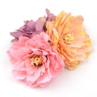 【hot】☜☬  10pcs/lot 6cm Artificial Silk Carnation Heads Wedding Decoration Bride Holding flowers Accessories Fake Flowers