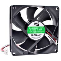 【YD】 DA08025B12UR 8cm 8025 80x80x25mm 80mm fan DC12V 0.50A double-ball high-volume cooling for chassis server