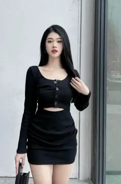 Váy Body Cổ Vuông Xẻ Tà Ôm Body  Đầm Nữ Màu Đen Body   Hazomicom  Mua  Sắm Trực Tuyến Số 1 Việt Nam