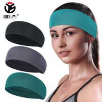 【cw】 Fashion Sweat Sweatband Breathable Elastic BandSoft Stretch Wide Headband Moisture Wicking ManHair Accessories ！