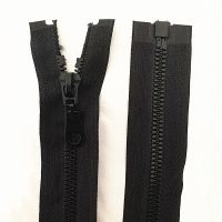 2pcs 5# 25-70cm black  detachable resin zipper opening opening automatic ecological locking plastic zipper for sewing suit Door Hardware Locks Fabric