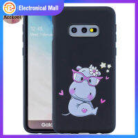 Acekool สายคล้องแบบมีเคสป้องกันเต็มรูปแบบสำหรับ Samsung S10การ์ตูนน่ารักสีฝาหลัง TPU นิ่มกันลื่นกันกระแทก