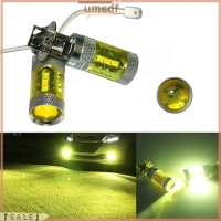 【 Umedf】??ไฟตัดหมอกแอลอีดีเอส12-24โวลต์ H3 80วัตต์16 SMD แอลอีดีรถยนต์สีเหลืองกำลังไฟสูง2ชิ้น