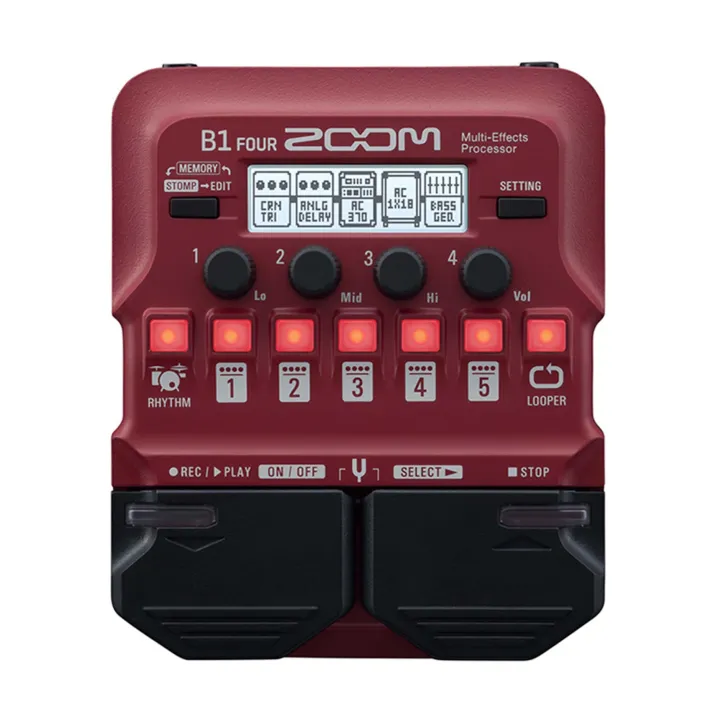 Zoom B1 Four B1X Four Bass Guitar MultiEffects Processor with